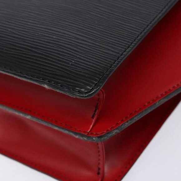 LOUIS VUITTON Epi Bicolor Varenne Hand Bag Black Red M52387 LV Auth 138674 - Picture 5 of 16